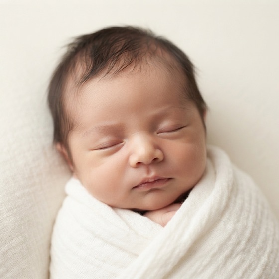AI-generated baby photo (output of this site's generator)